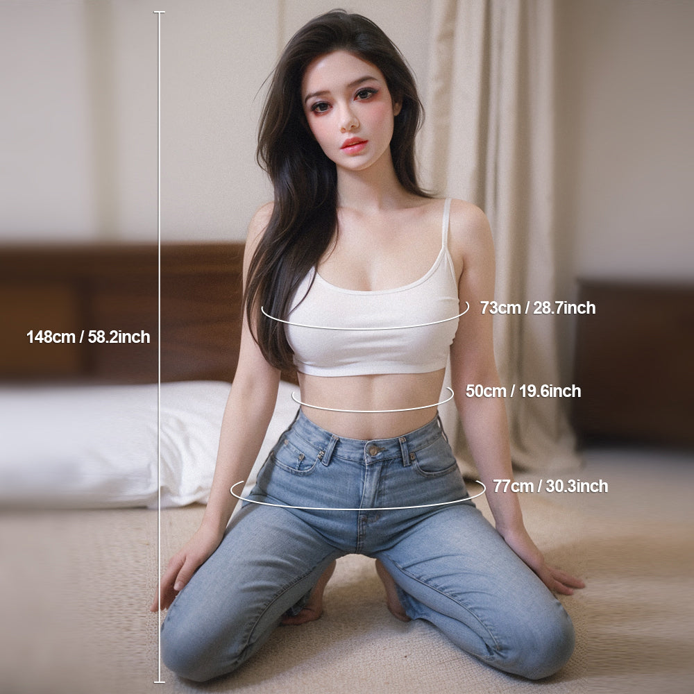 148cm Realistic Sex DollFull Size Sex Doll for Men, Life Size Sex Dolls with Soft Breasts, 3D Channels Full Body Love Doll Female Troso Male Masturbator Adult Toy【Ship from US】（副本）（副本）