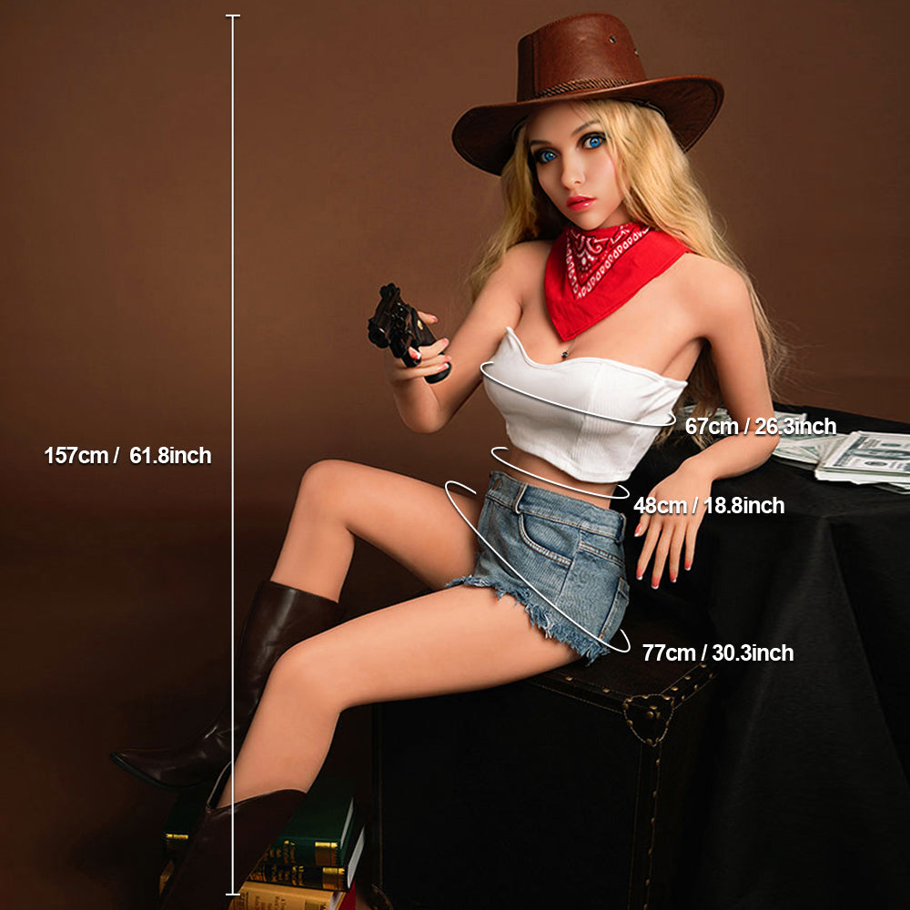 157cm Realistic Sex DollFull Size Sex Doll for Men, Life Size Sex Dolls with Soft Breasts, 3D Channels Full Body Love Doll Female Troso Male Masturbator Adult Toy【Ship from US】